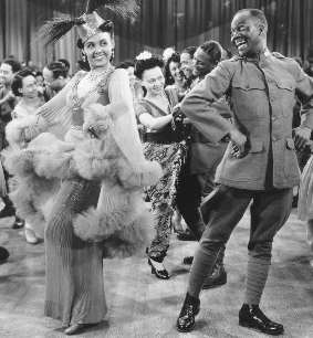 Bill "Bojangles" Robinson and Lena Horne in "Stormy Weather"
